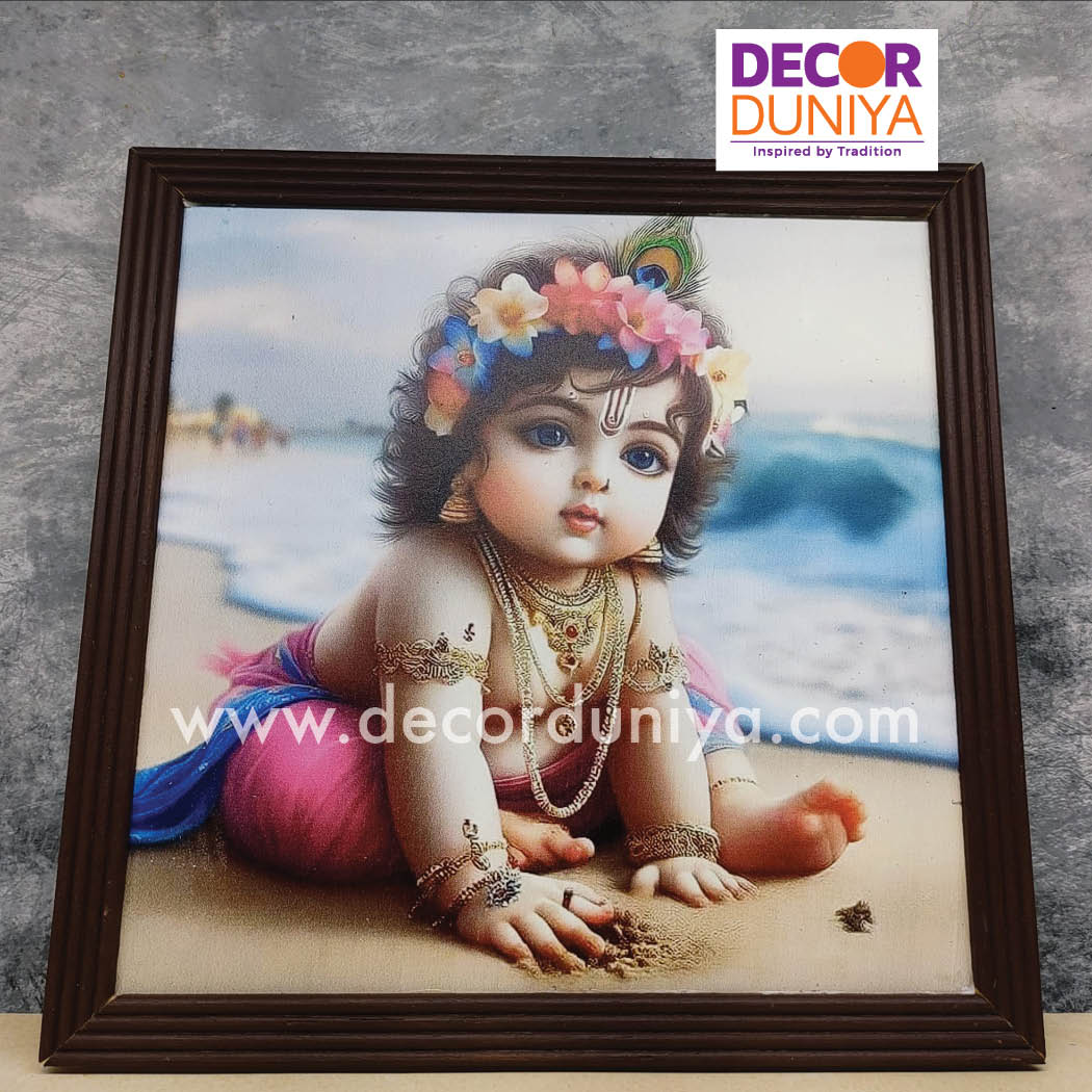 Wooden Krishna Wall Hangings - KWH1