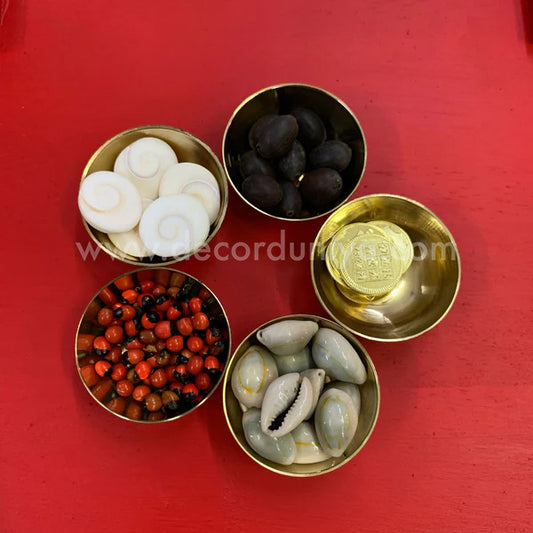 Lakshmi Pooja items combo with Brass Bowl - LP04
