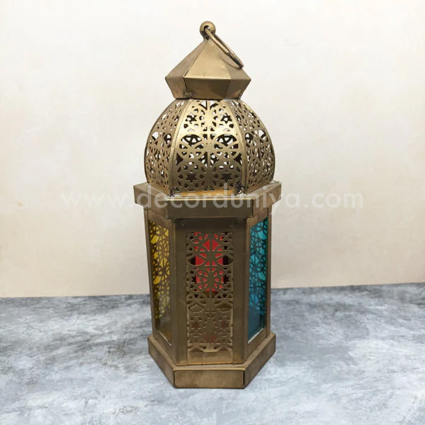 Metal Lantern Antique Finish - LT02