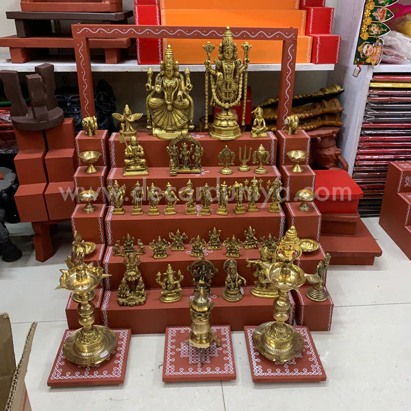 5 Step Brass Idols Golu - Entire Set - MBS04