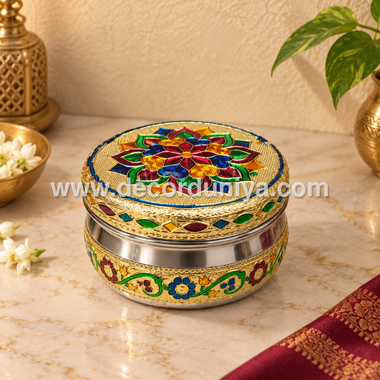 Meenakari Poori Box - MKB1