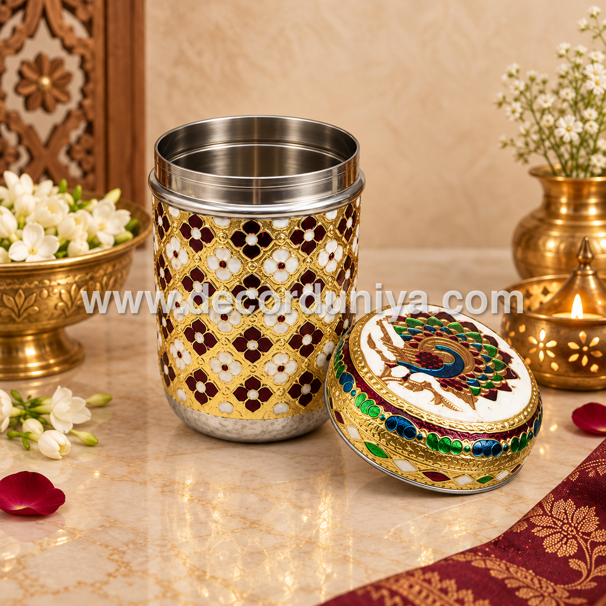Meenakari Container - MKB2