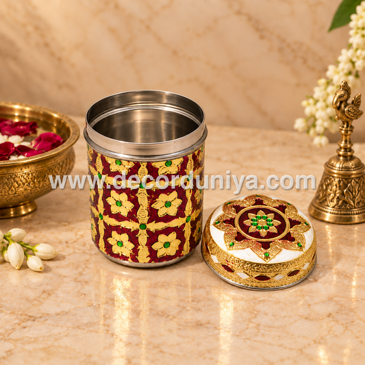 Meenakari Container - MKB4