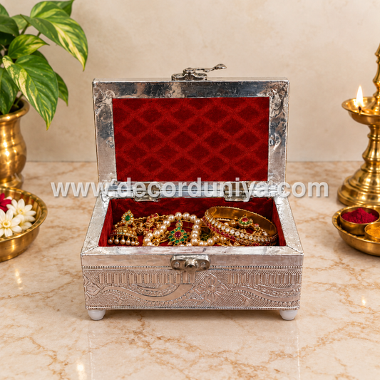 Meenkari Wooden Jewel Box - MN130