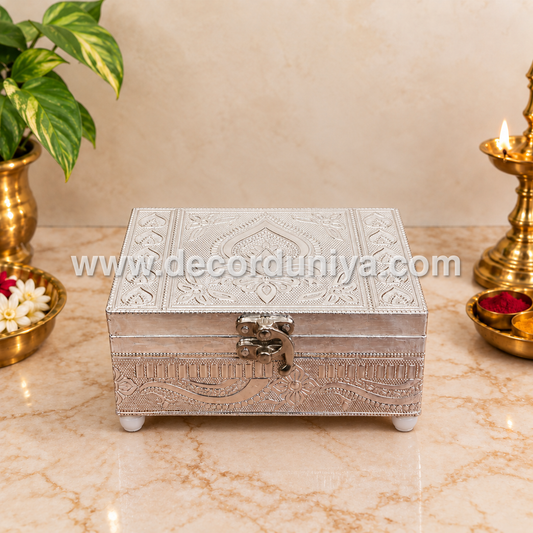 Meenkari Wooden Jewel Box - MN130