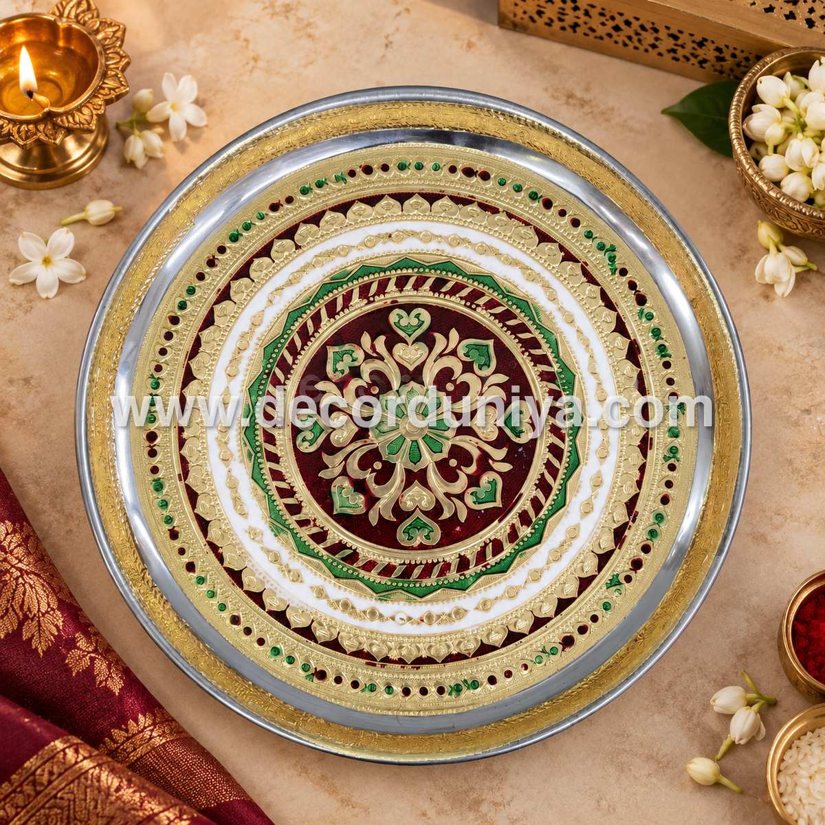 Meenakari Plate 9” - MP3