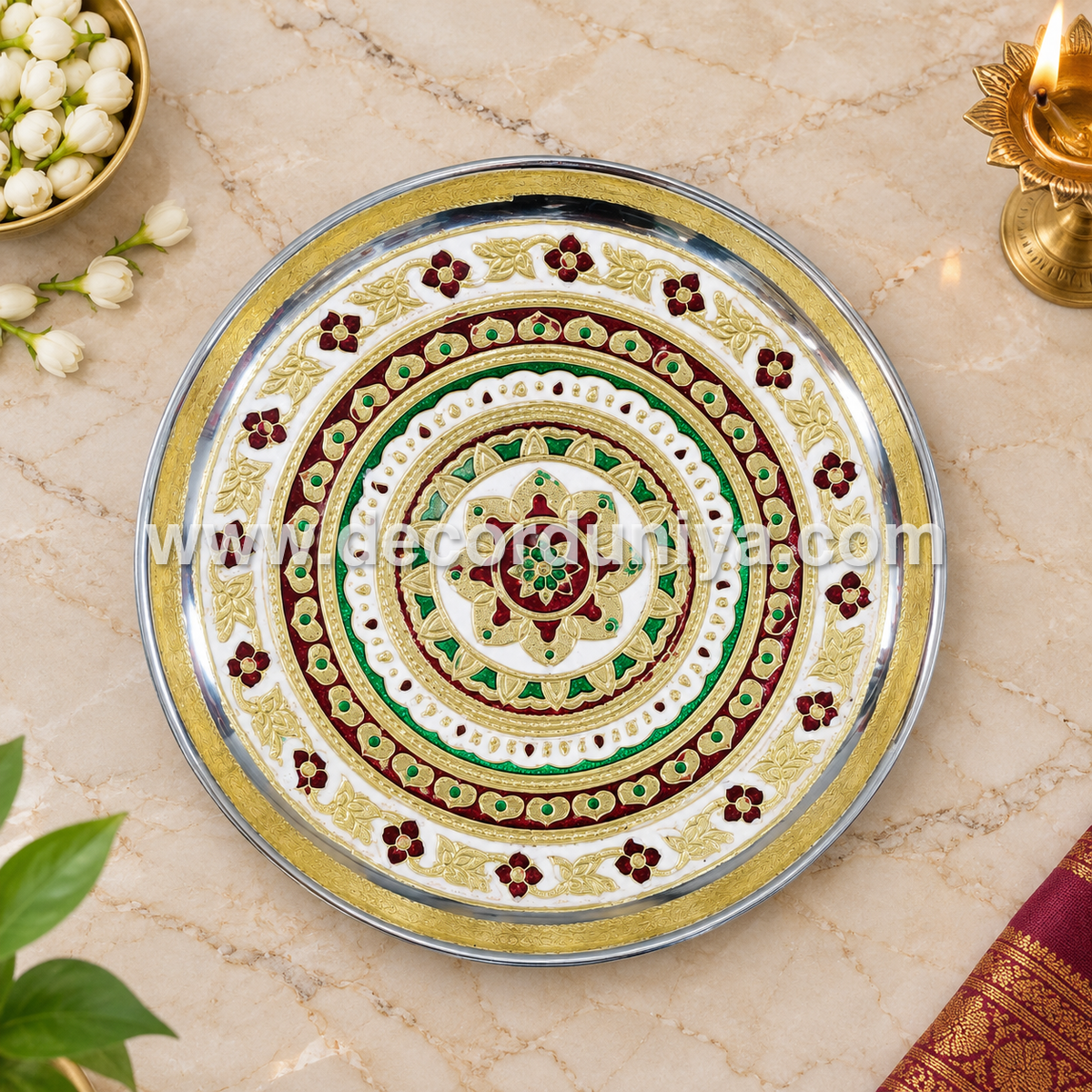 Meenakari Plate 10” - MP4