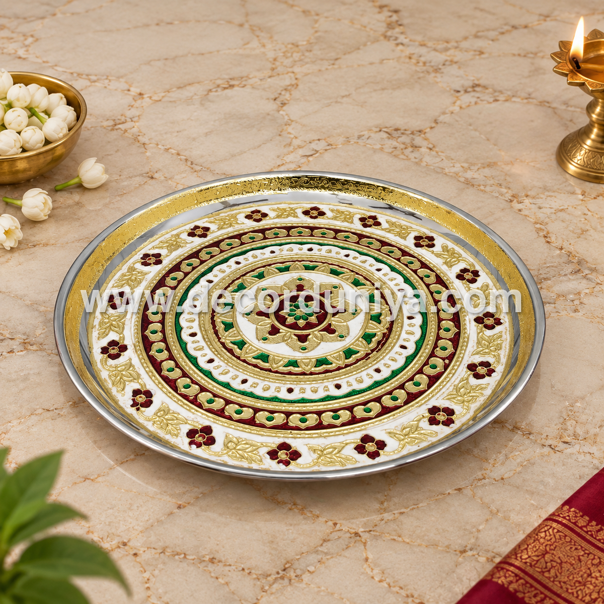 Meenakari Plate 10” - MP4