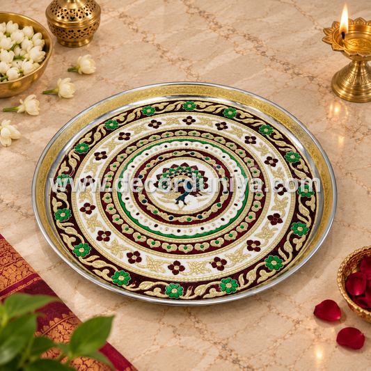 Meenakari Plate 12” - MP5