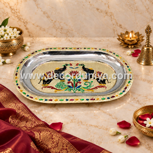 Meenakari Tray 10.5” - MT1