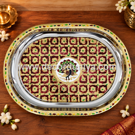 Meenakari Tray 13” - MT4