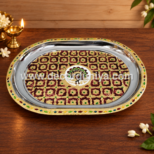 Meenakari Tray 13” - MT4
