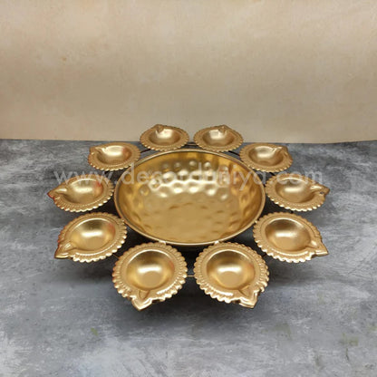 Metal Urili Lamp Gold Finish 10 Lamps - MUL002