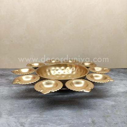 Metal Urili Lamp Gold Finish 10 Lamps - MUL002