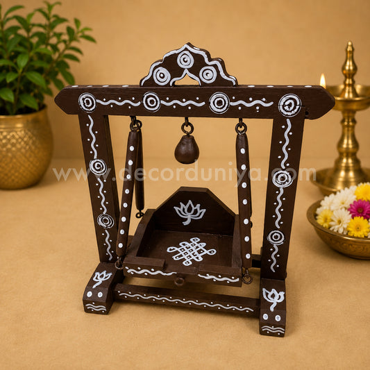 Handcrafted Wooden Jhula - Unjal for God - MW8S