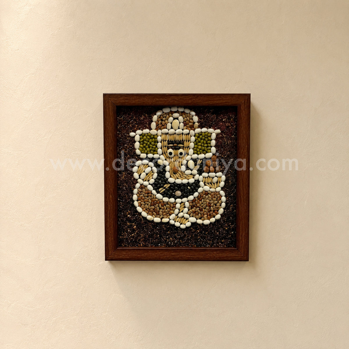 Navadhanya Ganesha Wall Frame | Sacred Nine-Grain Ganesh for Home Décor – NG1