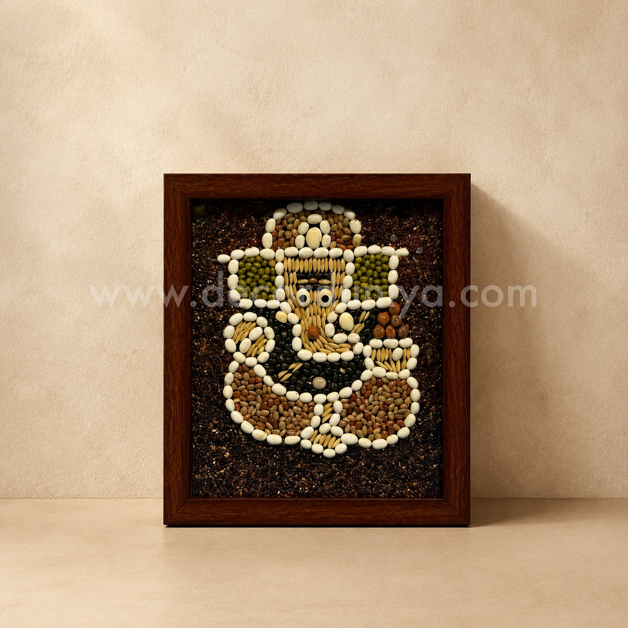 Navadhanya Ganesha Wall Frame | Sacred Nine-Grain Ganesh for Home Décor – NG1