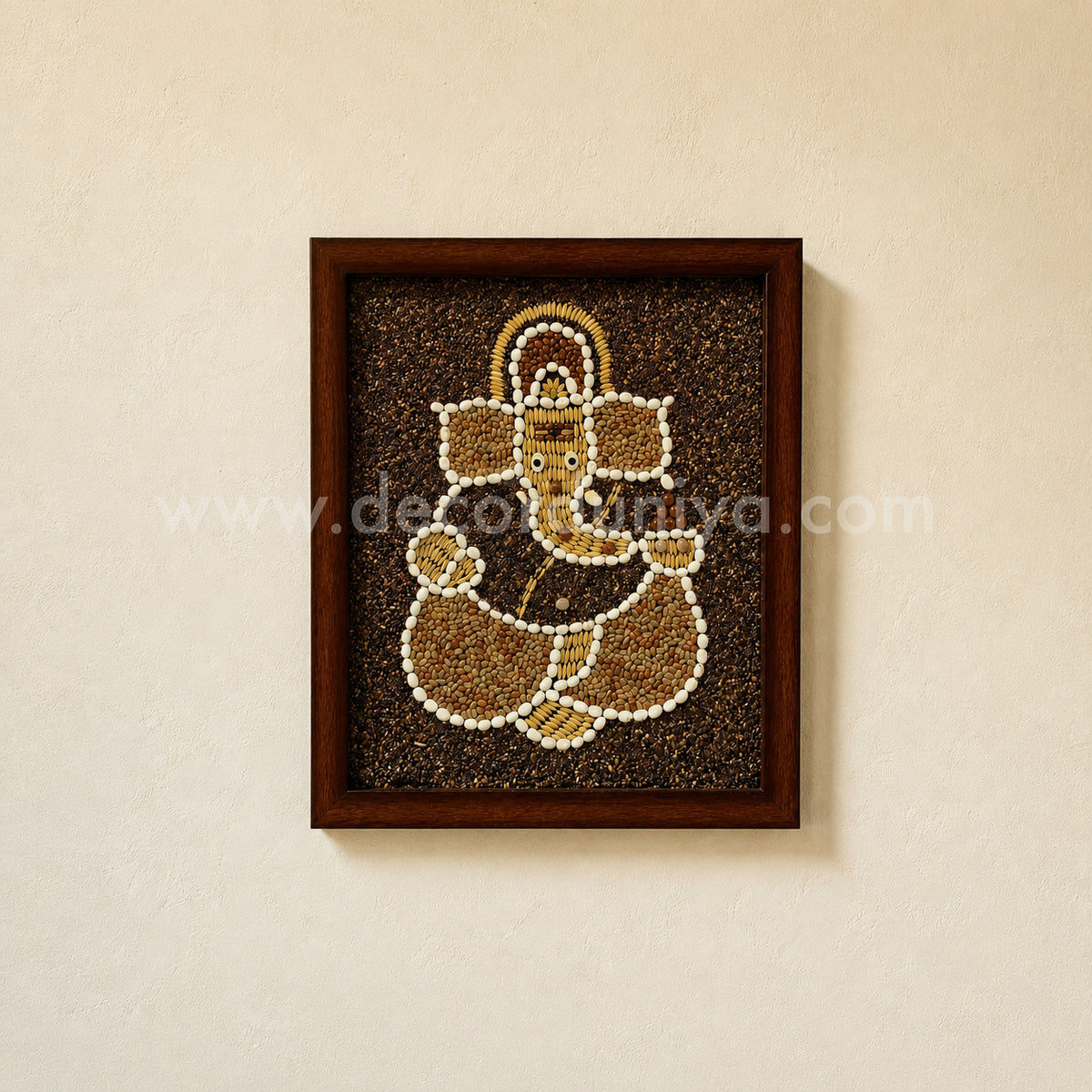 Navadhanya Ganesha Wall Frame | Sacred Nine-Grain Ganesh for Home Décor – NG3
