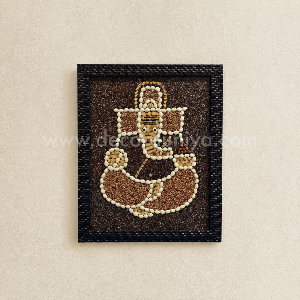 Navadhanya Ganesha Wall Frame | Sacred Nine-Grain Ganesh for Home Décor – NG4