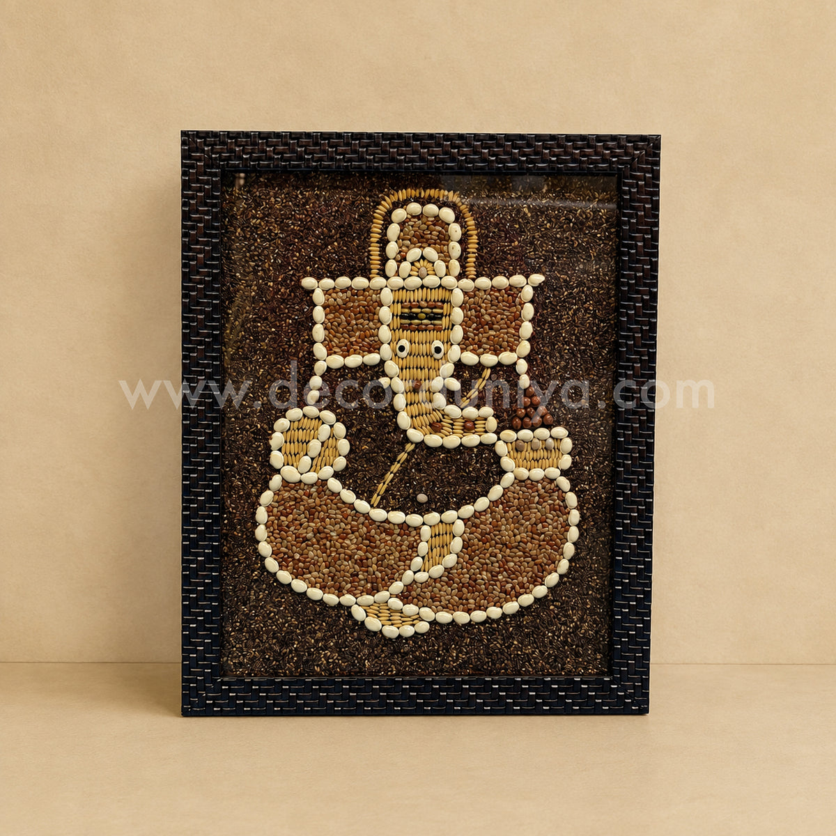Navadhanya Ganesha Wall Frame | Sacred Nine-Grain Ganesh for Home Décor – NG4