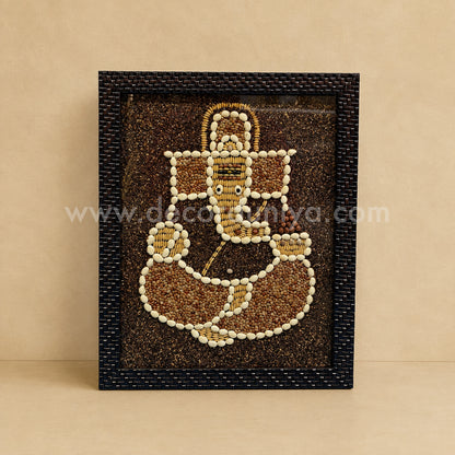 Navadhanya Ganesha Wall Frame | Sacred Nine-Grain Ganesh for Home Décor – NG4