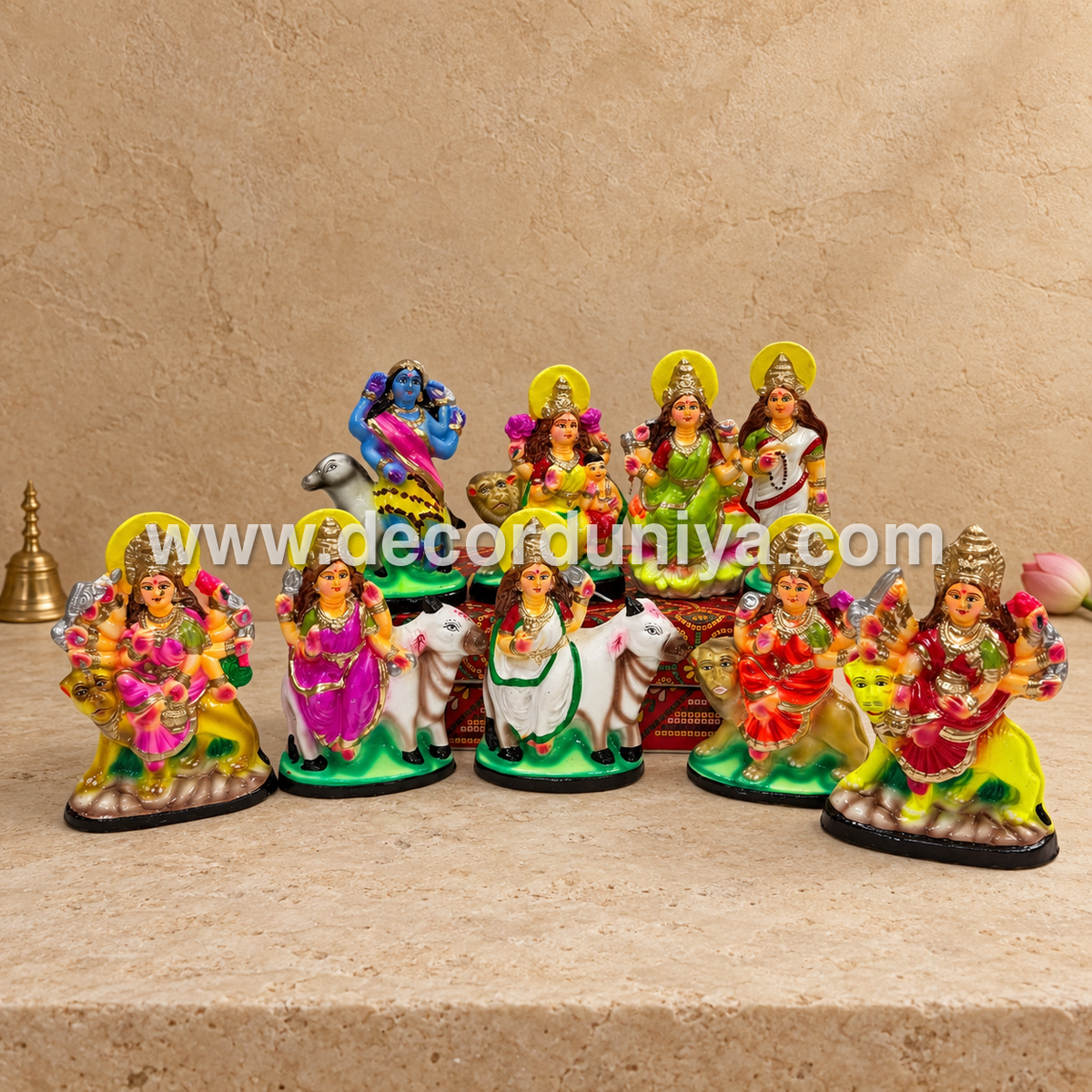 Nava Durga Golu Doll Set | Navadurga Devi | Decor Duniya Navaratri Golu Bommai – SAP119
