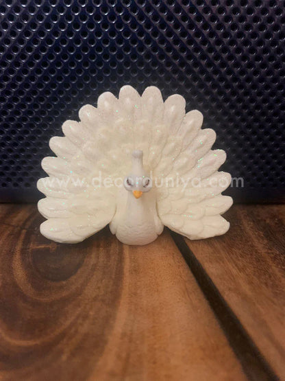 White Peacock Miniature 3 Pcs set - PB01-c