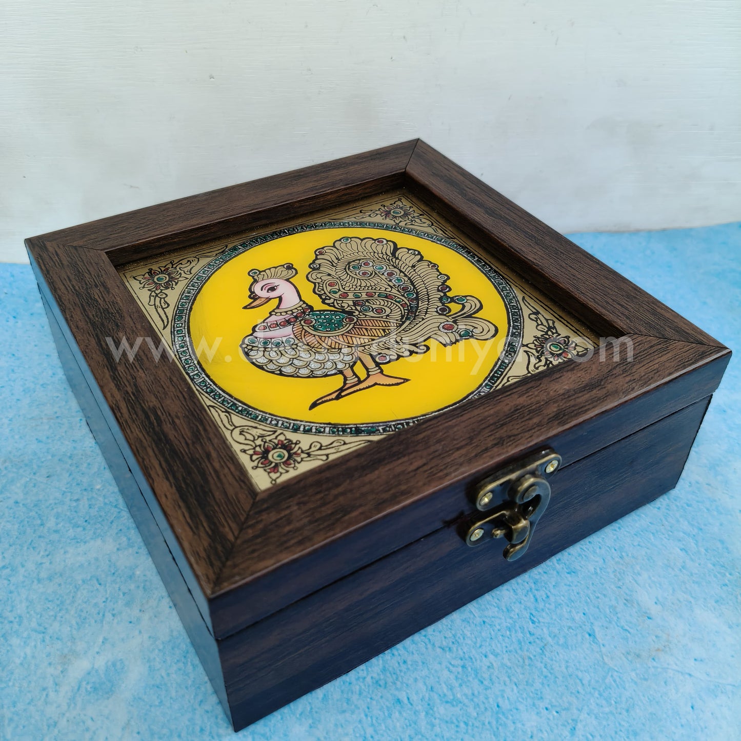 Jewel Box | Reverse Glass Painting | Tanjore Artwork - PVK12
