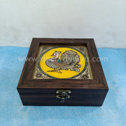 Jewel Box | Reverse Glass Painting | Tanjore Artwork - PVK12