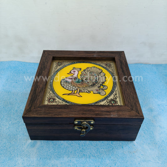 Jewel Box | Reverse Glass Painting | Tanjore Artwork - PVK12