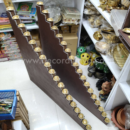 18 Steps Diya Stand Pair - Vilakku Padi - DS09