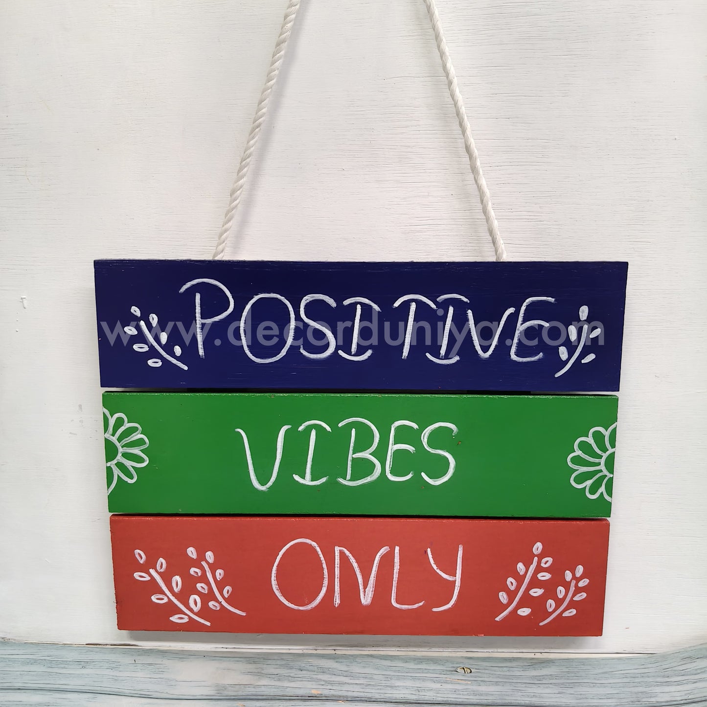 Wooden Quotes Wall Hangings | Positive Vibes Only - PVO1
