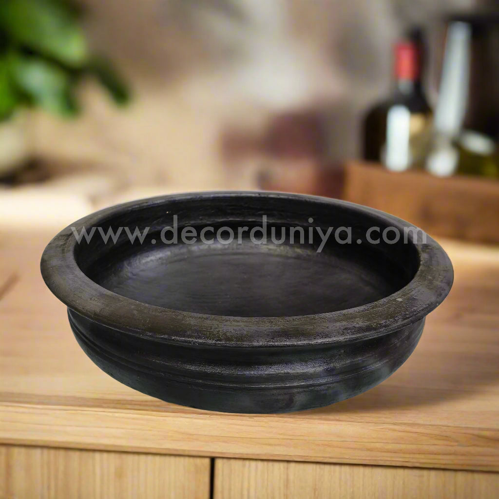 Black Clay Pot | Kerala Fish curry Pot - B121