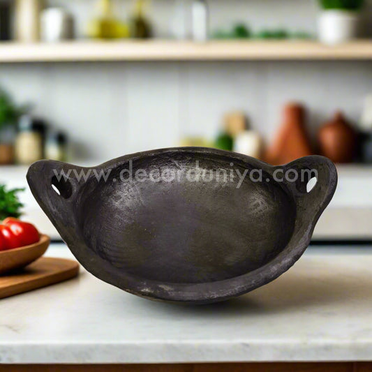 Black Clay Pot | Kadai Model - B71