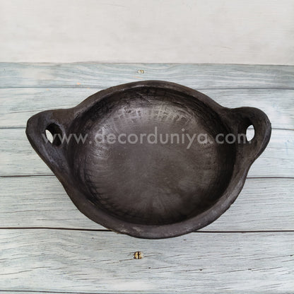 Black Clay Pot | Kadai Model - B71