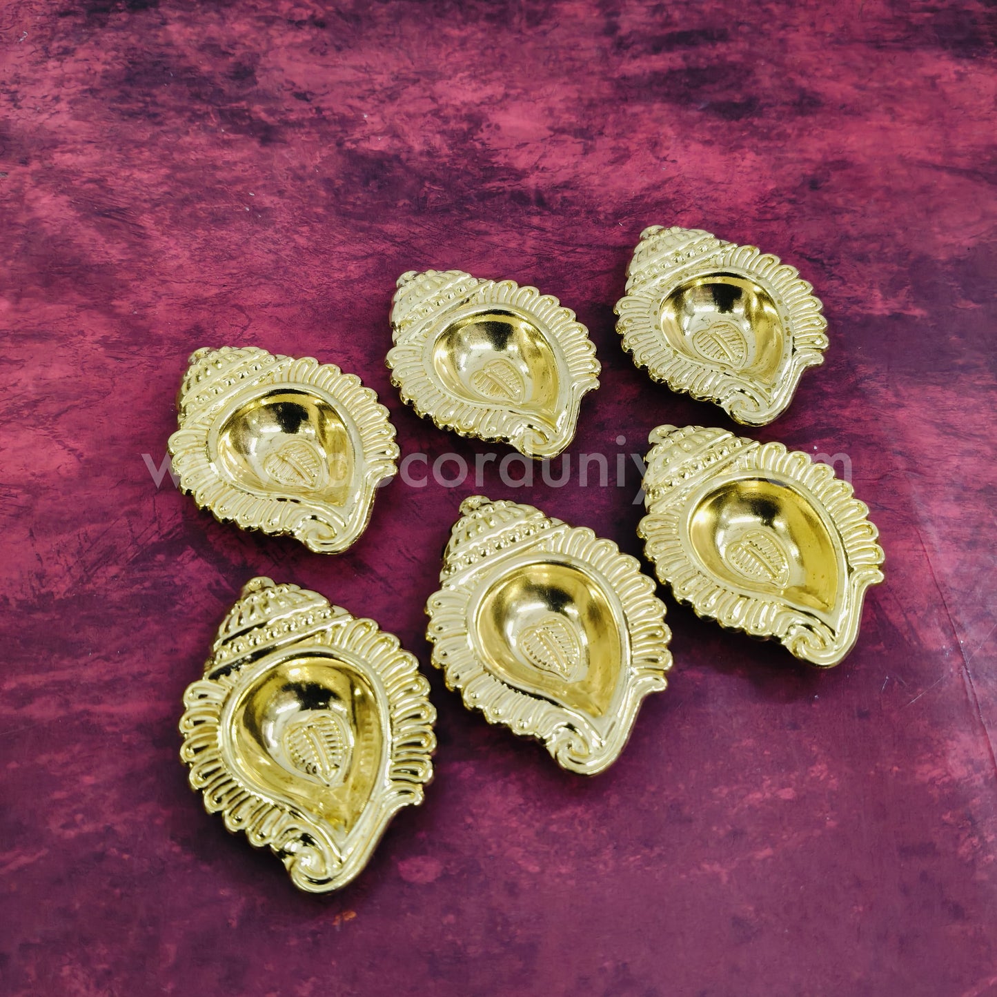 Brass Sangu Vilakku | Set of 6 Pcs - SB34