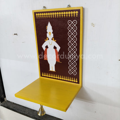 Wooden Kolam Wall Shelf, Vilakku Madam -  VMB3