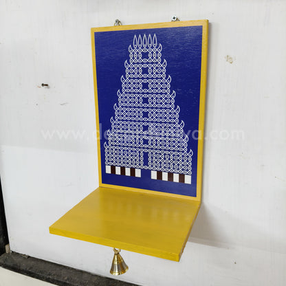 Wooden Kolam Wall Shelf, Vilakku Madam -  VMB4