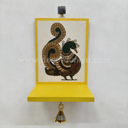 Wooden Kolam Wall Shelf, Vilakku Madam -  VMB9