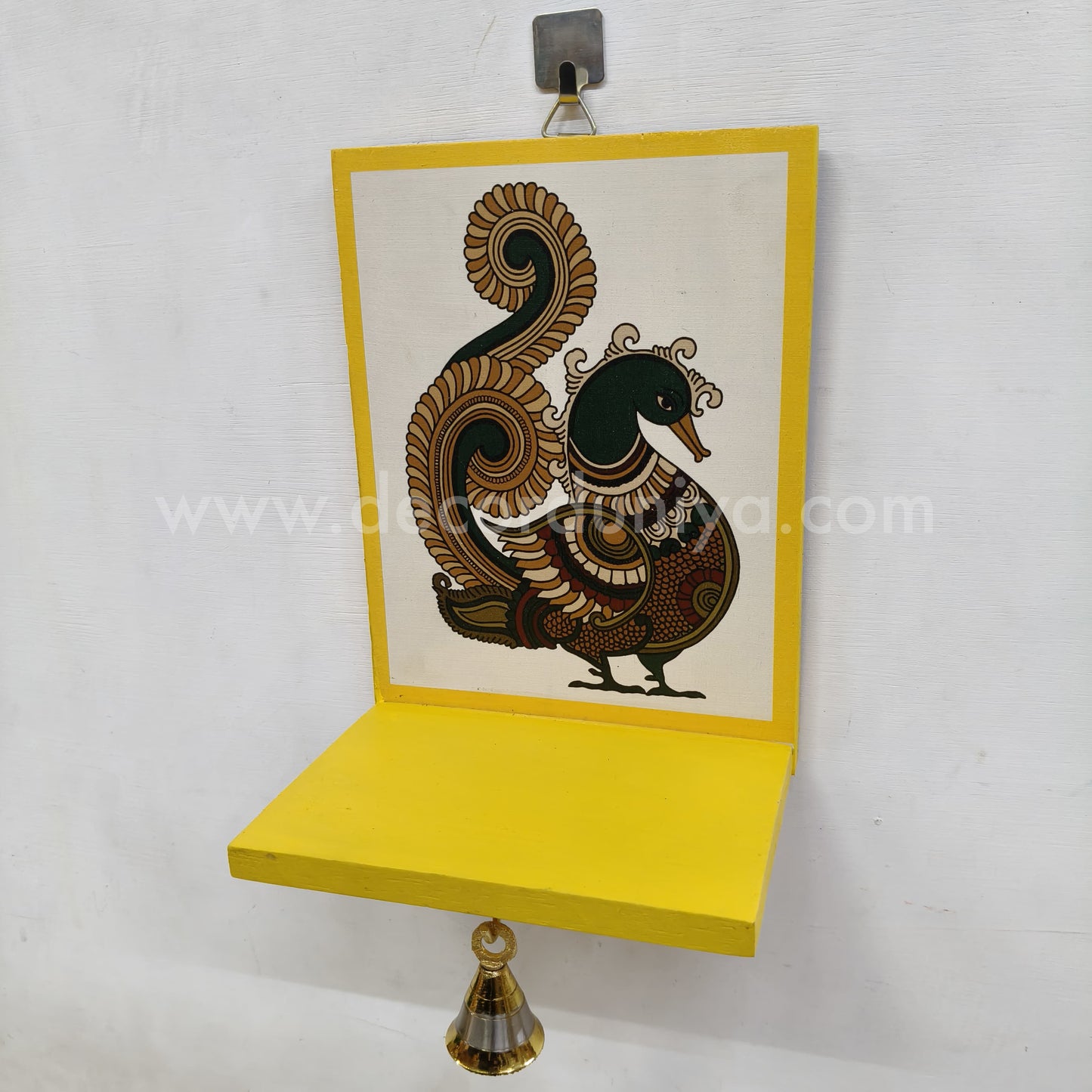 Wooden Kolam Wall Shelf, Vilakku Madam -  VMB9