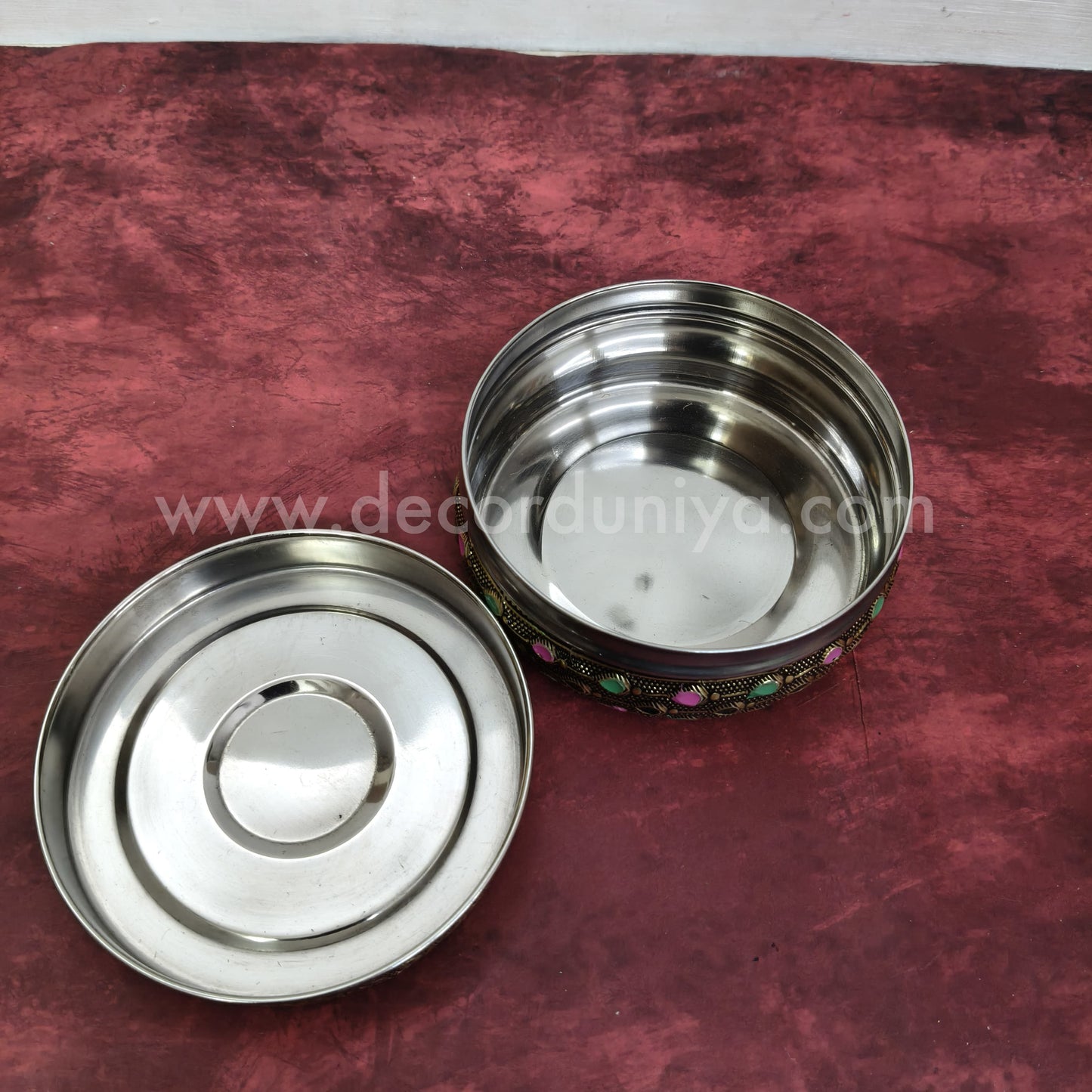 Meenakari Poori Box - MN133
