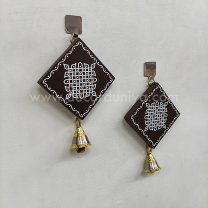 Kolam Hanging with Brass Bell - KW02
