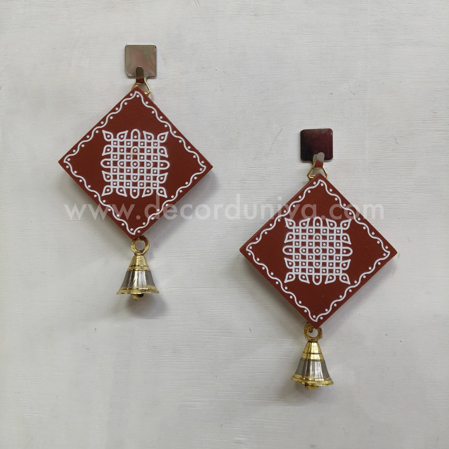 Kolam Hanging with Brass Bell - KW01