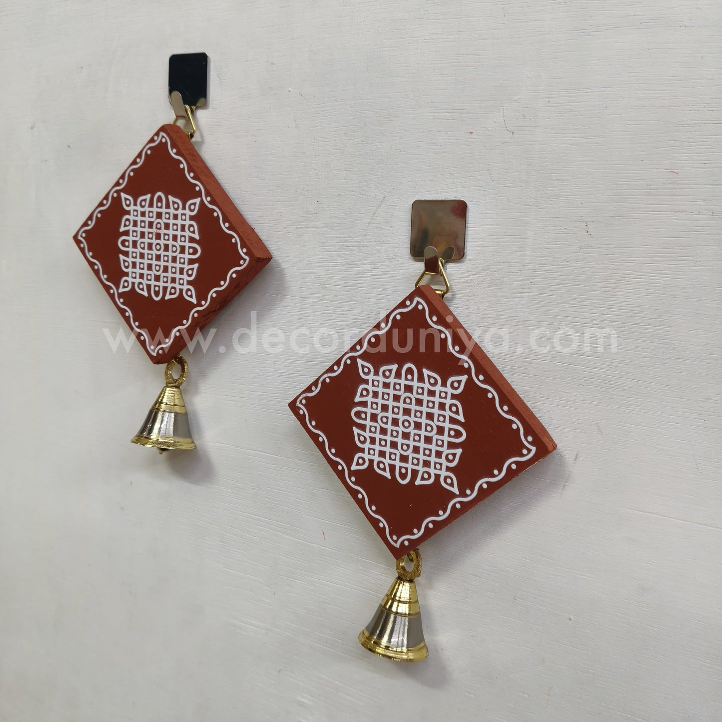Kolam Hanging with Brass Bell - KW01