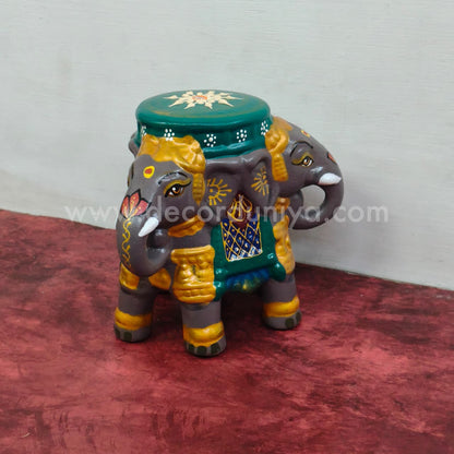 Hand Crafted 3 Face Elephant Stand - VS105