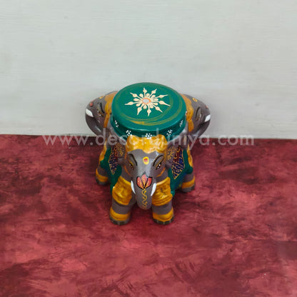 Hand Crafted 3 Face Elephant Stand - VS105