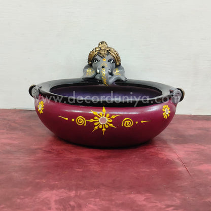 Hand Crafted Ganesha Designer Urili - VS1018