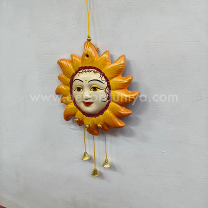 Hand Crafted Sun Face Hanging - VSF102
