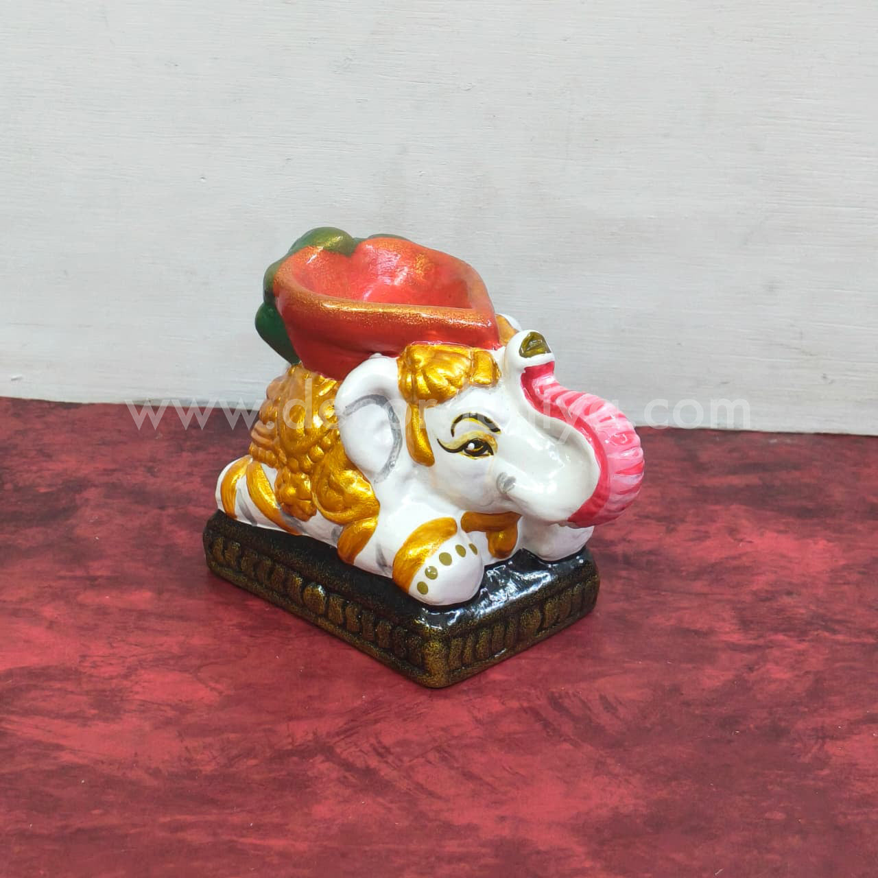 Hand Crafted Elephant Agal Vilakku - VSF103
