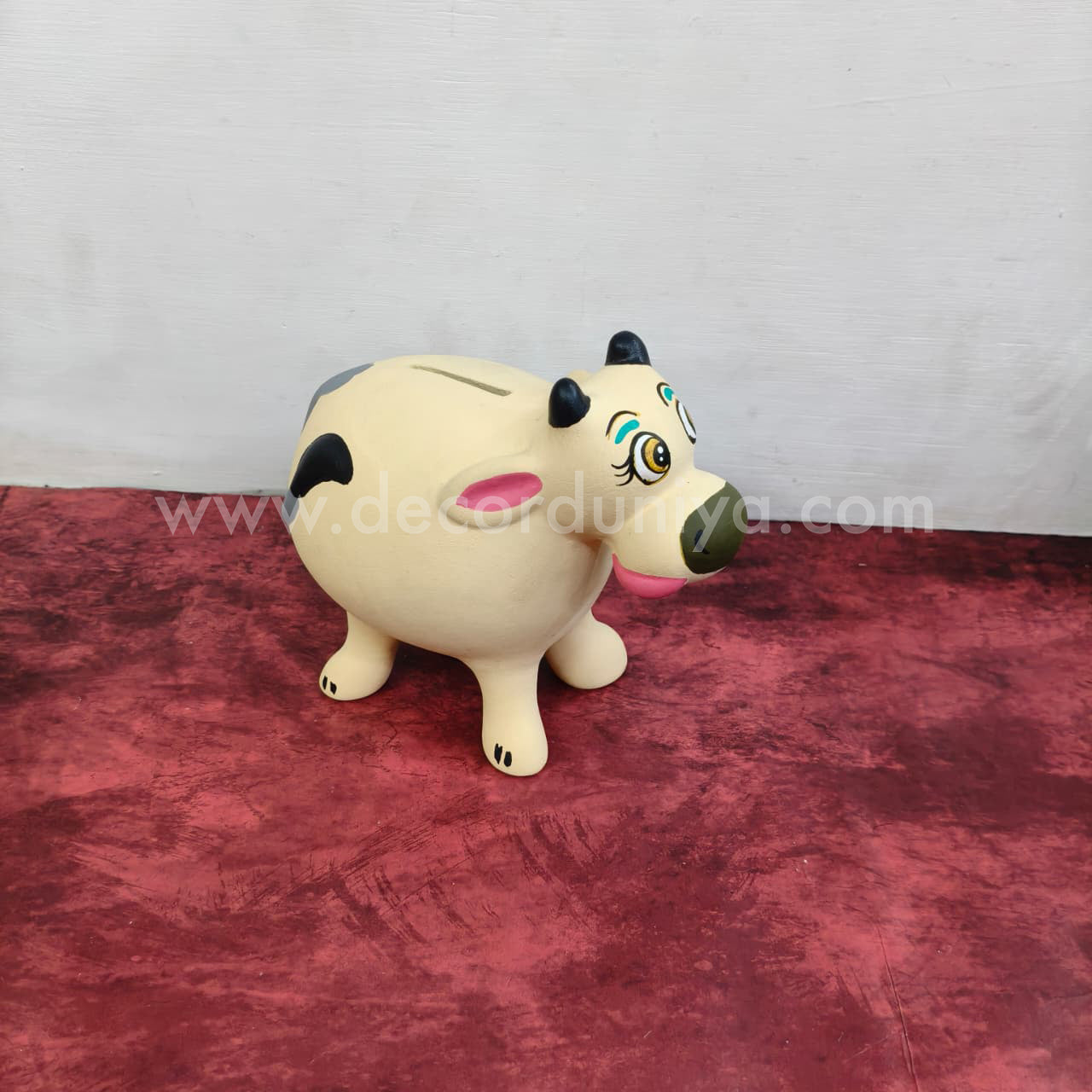 Hand Crafted Cow Money Bank - VS108